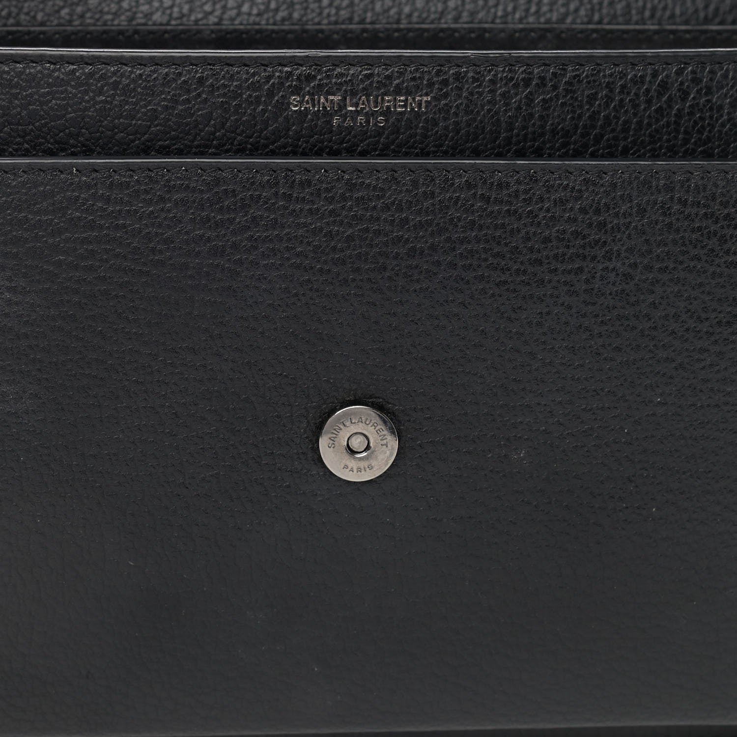 Saint Laurent Grained Calfskin Medium Monogram Sunset Satchel Black 12 of 12