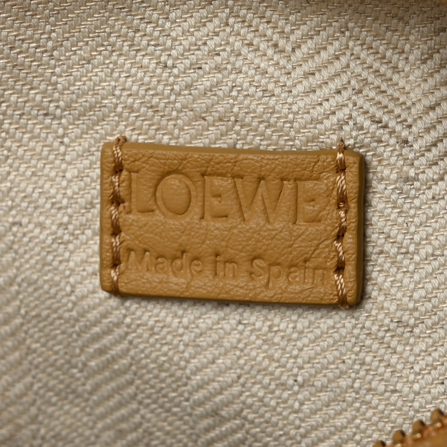 Calfskin Mini Woven Puzzle Bag Sahara