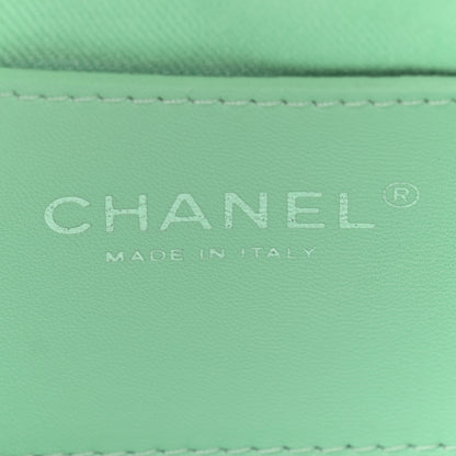 Chanel Patent Quilted Medium Just Mademoiselle Light Green 7 of 13