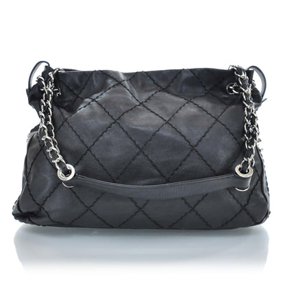 Chanel Lambskin Expandable Stitched Tote Black 3 of 9