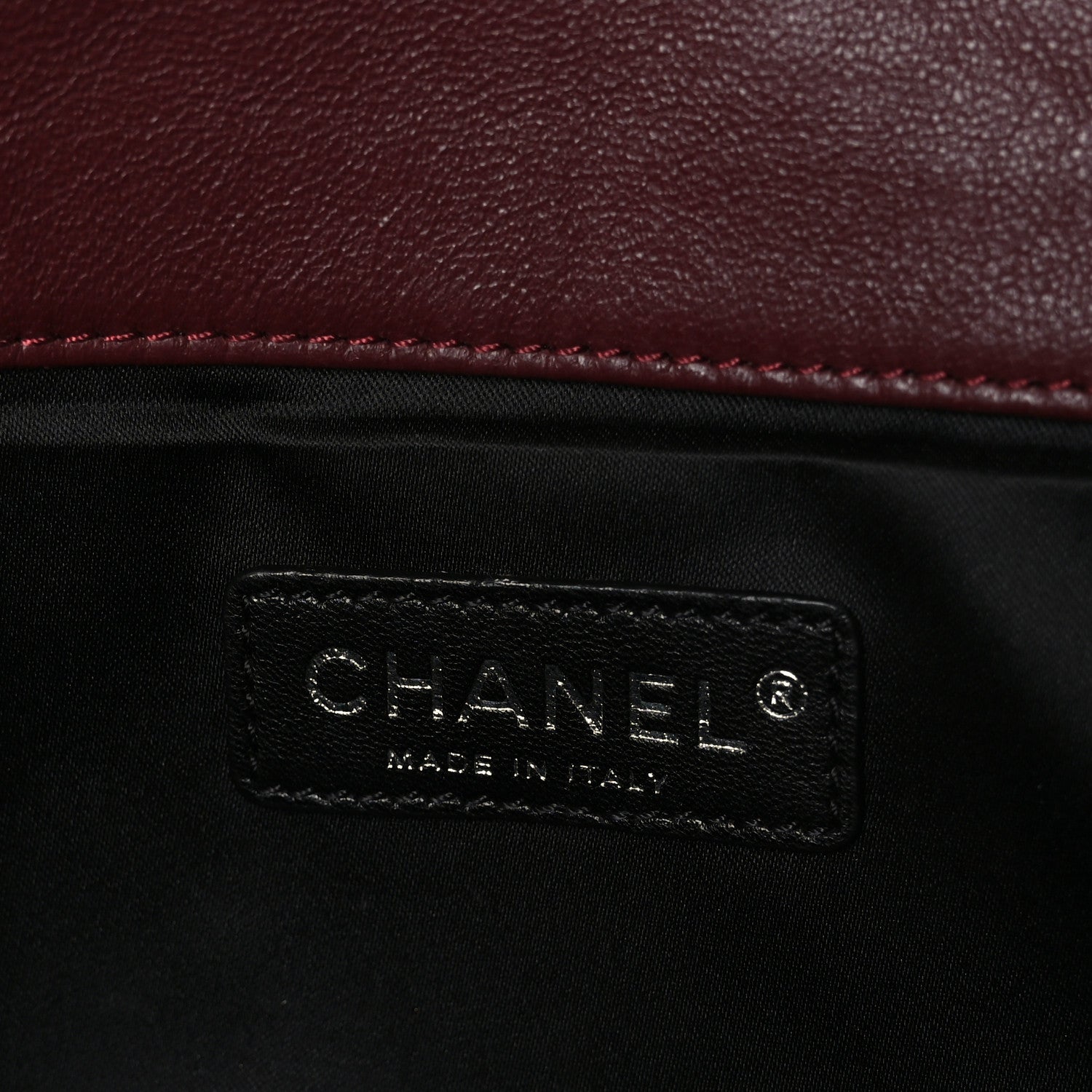 Chanel Calfskin Quilted Document Portfolio Holder Dark Red 7 of 9