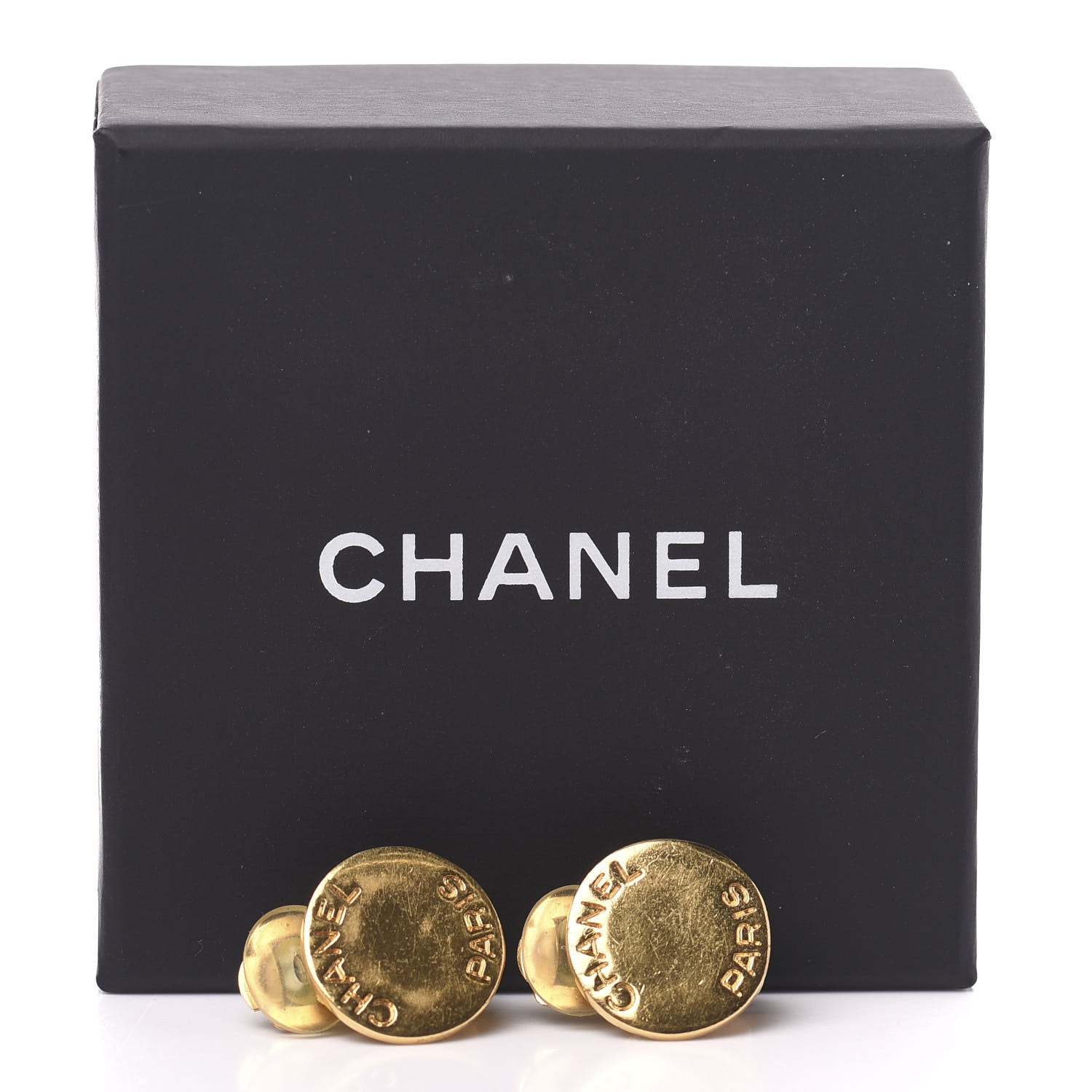 Chanel Round Clip On Earrings Gold 5 of 5