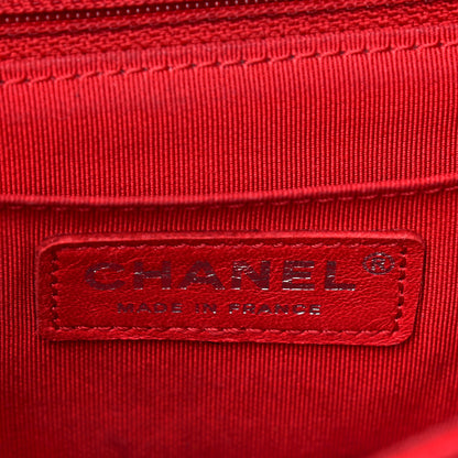 Chanel Caviar Chevron Quilted Small Single Flap Red 6 of 17