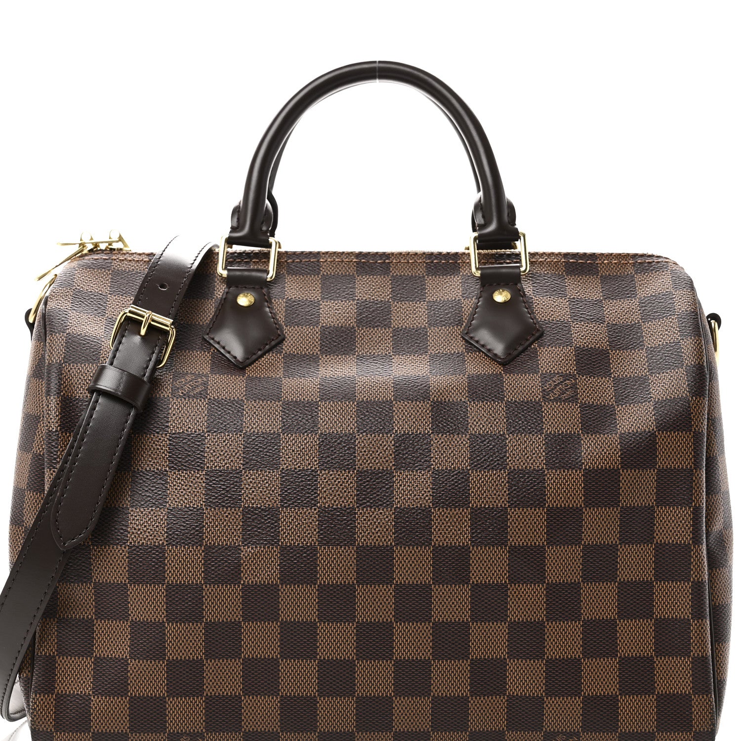 Louis Vuitton Damier Ebene Speedy Bandouliere 30 7 of 9