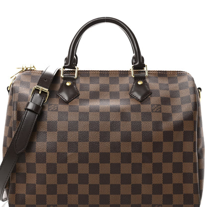 Louis Vuitton Damier Ebene Speedy Bandouliere 30 7 of 9