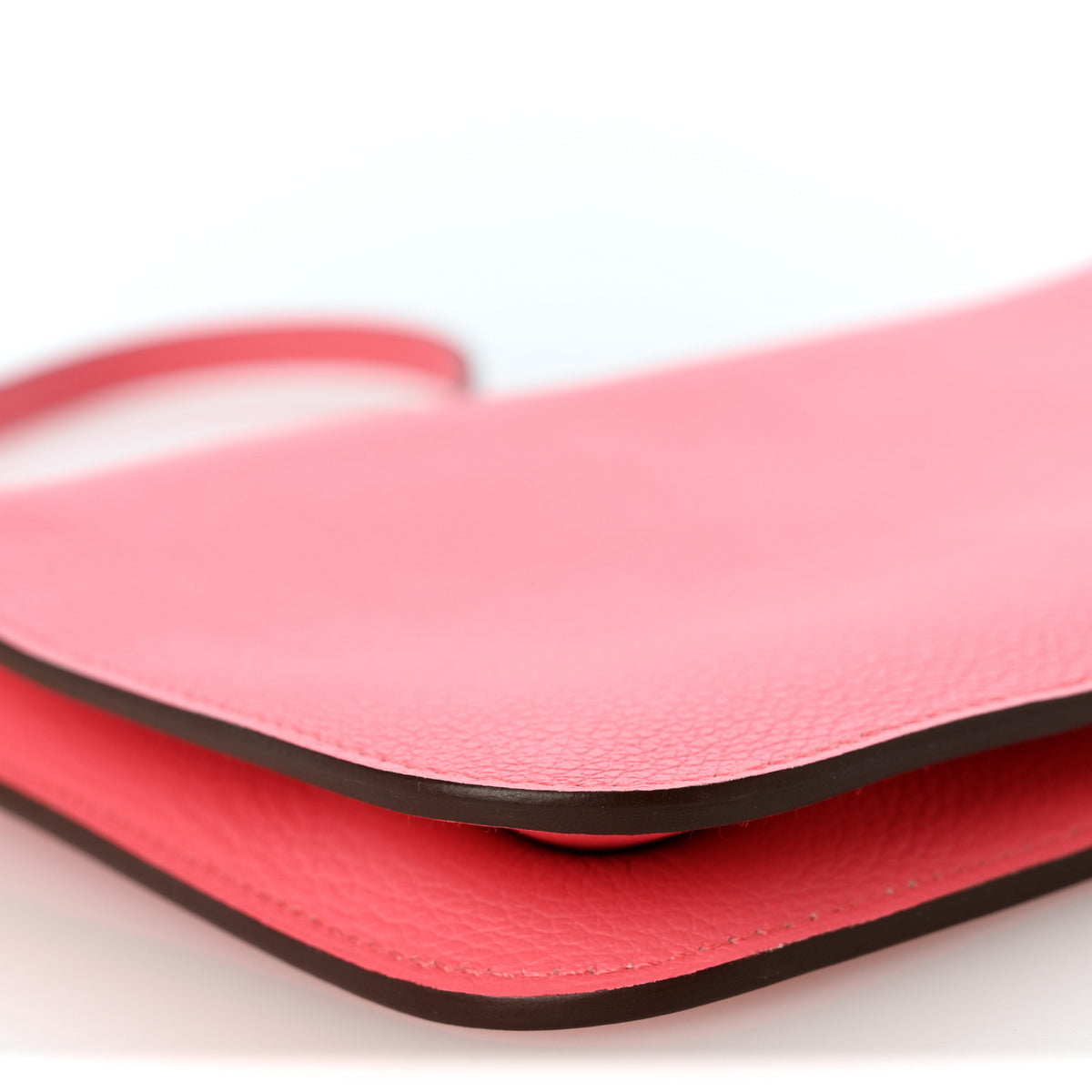 Hermes Evercolor Chaine d'Ancre Zipengo Pochette To Go Rose Azalee 9 of 10
