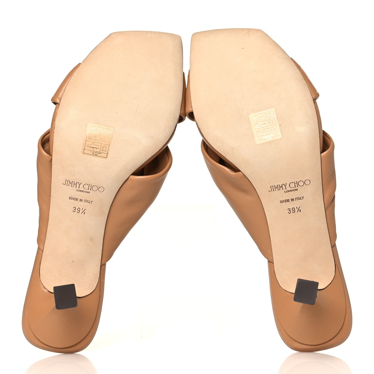 Jimmy Choo Nappa Avenue 50 Mules 39.5 Caramel 5 of 7