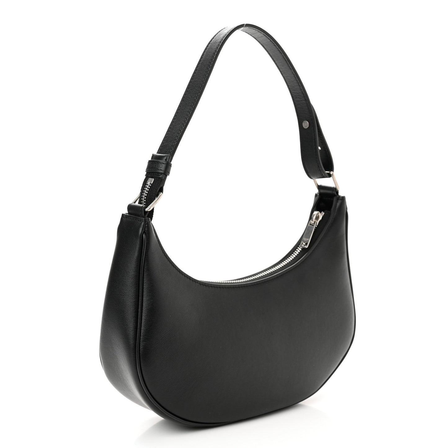 Calfskin Ava Shoulder Bag Black