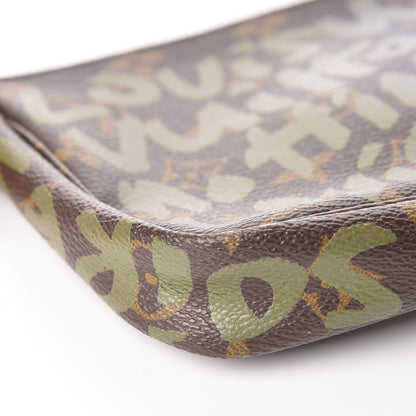 Louis Vuitton Monogram Graffiti Pochette Accessories Kaki 7 of 10