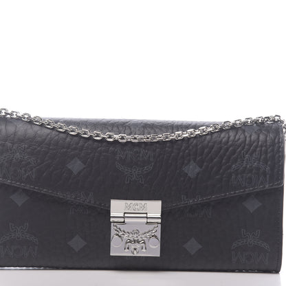 MCM Visetos Large Patricia Wallet On Chain Black 9 of 10