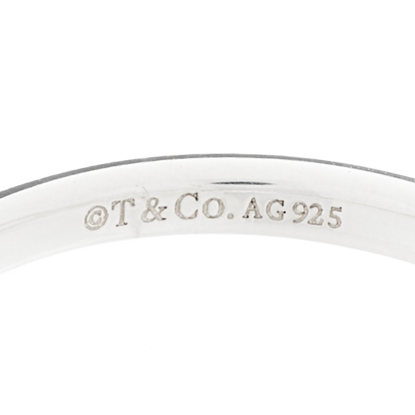 Tiffany Sterling Silver Infinity Ring 50 5.5 3 of 3