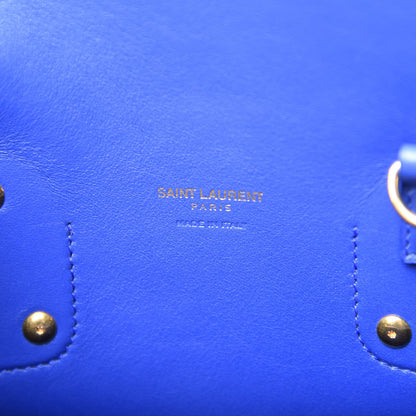 Saint Laurent Calfskin Small Sac De Jour Black Blue Majorelle 9 of 10