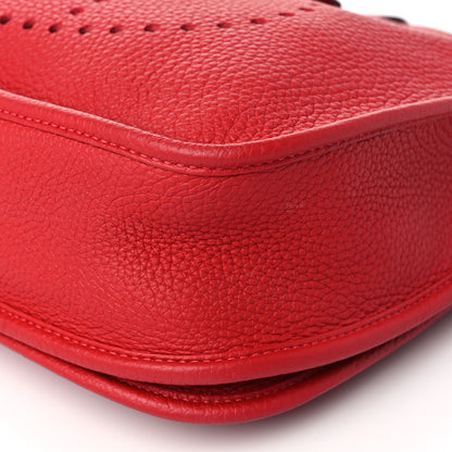 Hermes Taurillon Clemence Evelyne III PM Rouge Tomate 8 of 8