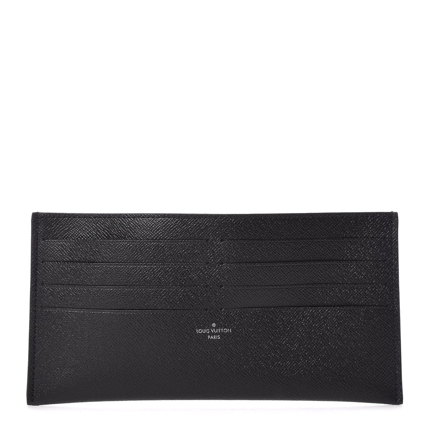 Calfskin Felicie Chain Wallet Card Holder Insert Black