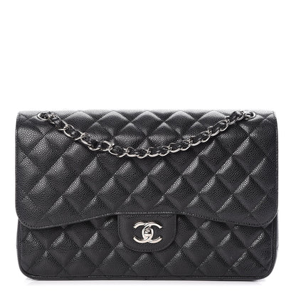 Chanel Caviar Quilted Jumbo Double Flap Black 1 of 10