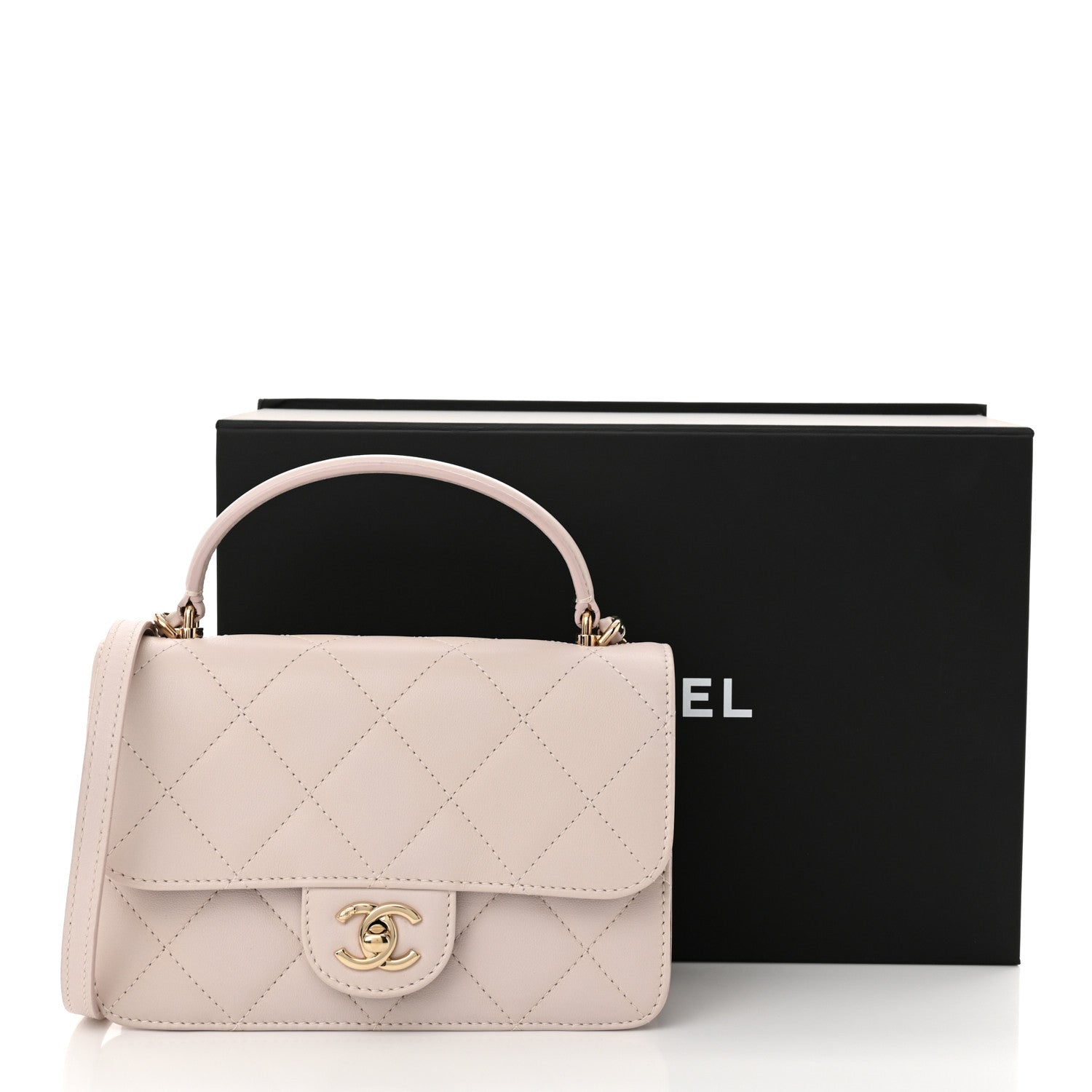 Chanel Calfskin Quilted Coco Lady Flap Light Purple 15 of 15