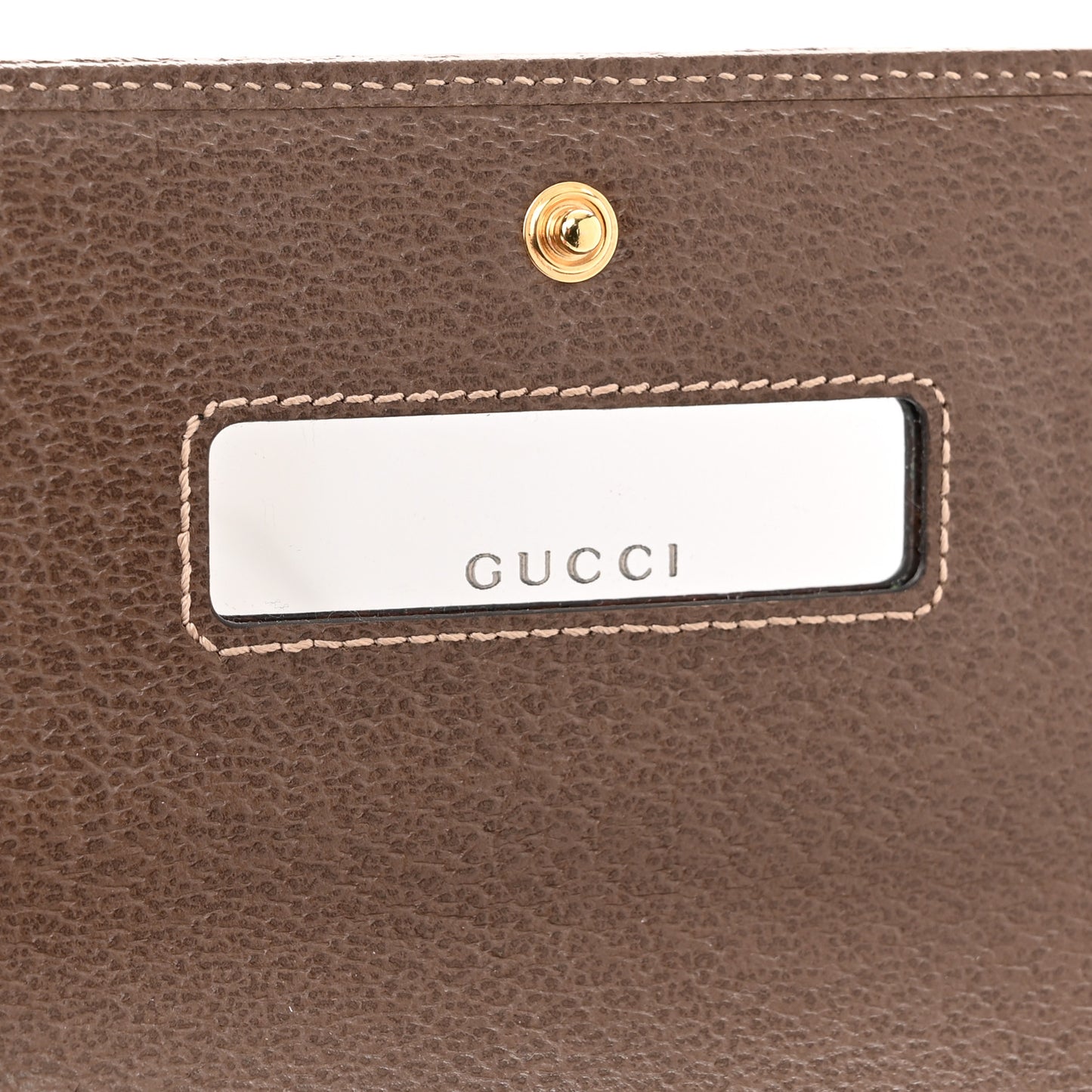 GG Supreme Monogram Web Ophidia Wallet On Chain Brown