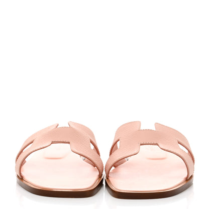 Hermes Epsom Oran Sandals 36.5 Rose Pale 2 of 9