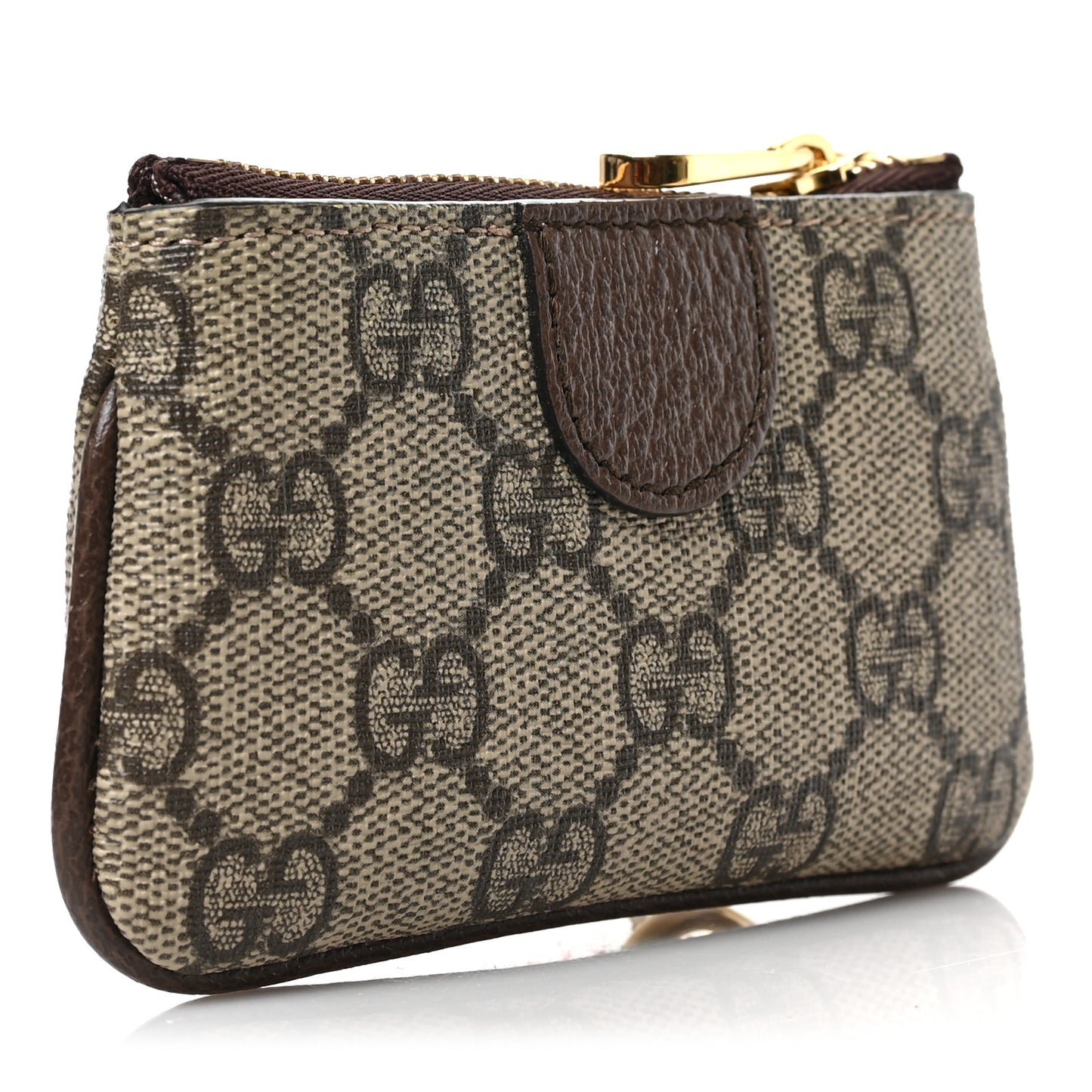 GG Supreme Monogram Web Ophidia Key Case Beige New Acero