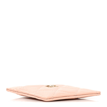 Chanel Caviar Quilted Vertical Card Holder  Light Pink 4 of 8