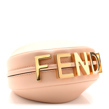 Fendi Vitello Grace Matte Nano Fendigraphy Hobo Charm Light Rose 4 of 10