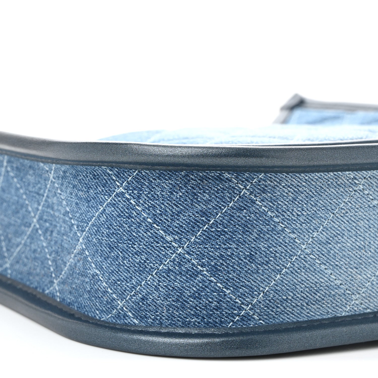 Chanel Washed Denim Quilted Small Hobo Blue 9 of 10