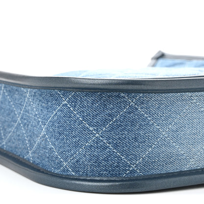 Chanel Washed Denim Quilted Small Hobo Blue 9 of 10