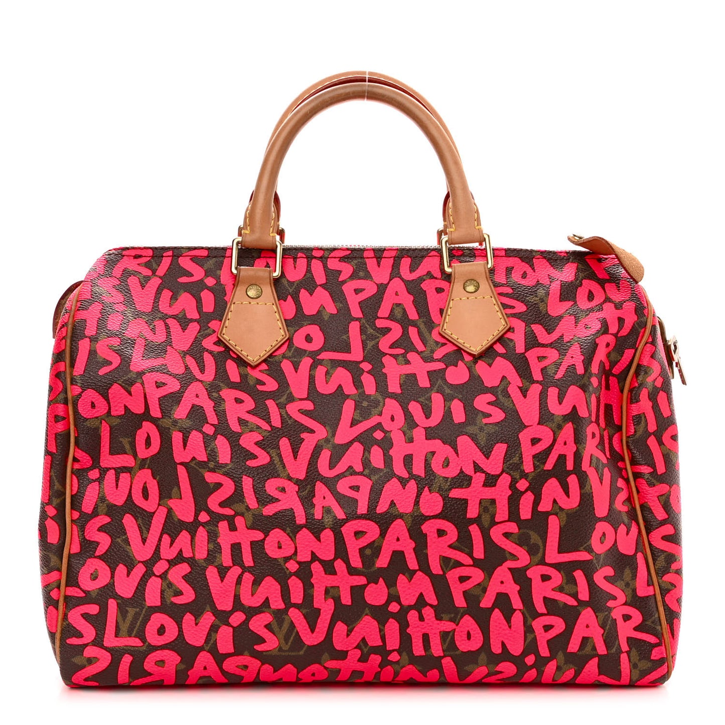 Monogram Graffiti Speedy 30 Fuchsia