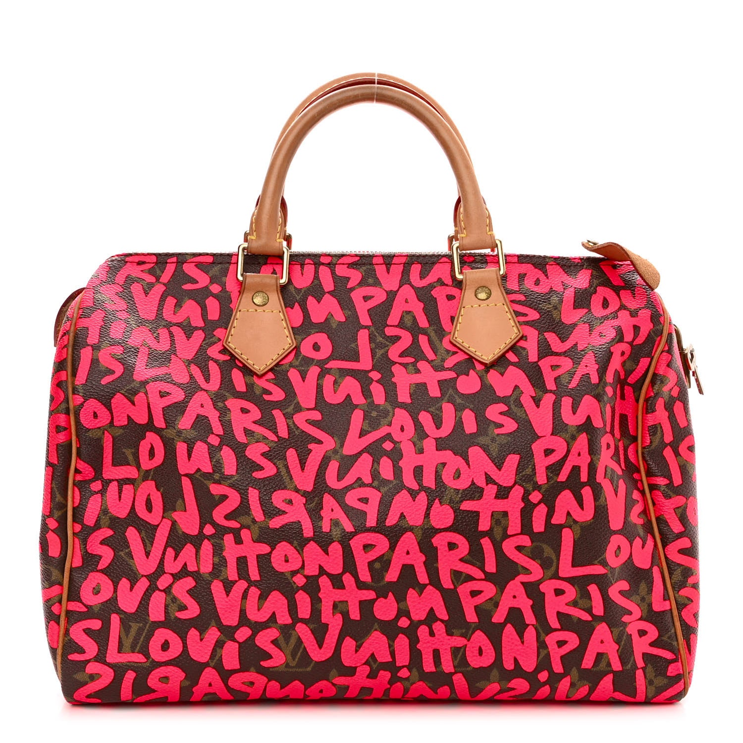 Louis Vuitton Monogram Graffiti Speedy 30 Fuchsia 1 of 12