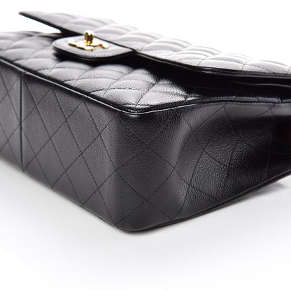 Chanel Caviar Quilted Jumbo Double Flap Black 9 of 9