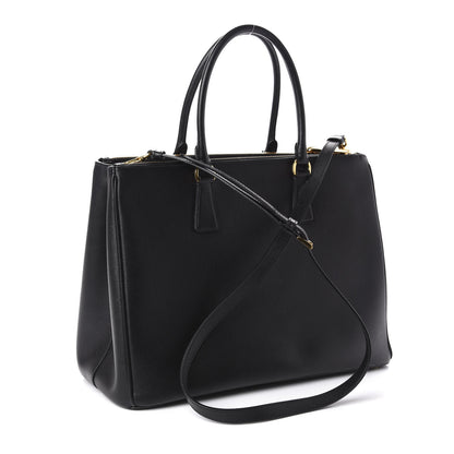 Prada Saffiano Medium Galleria Double Zip Tote Black 4 of 12