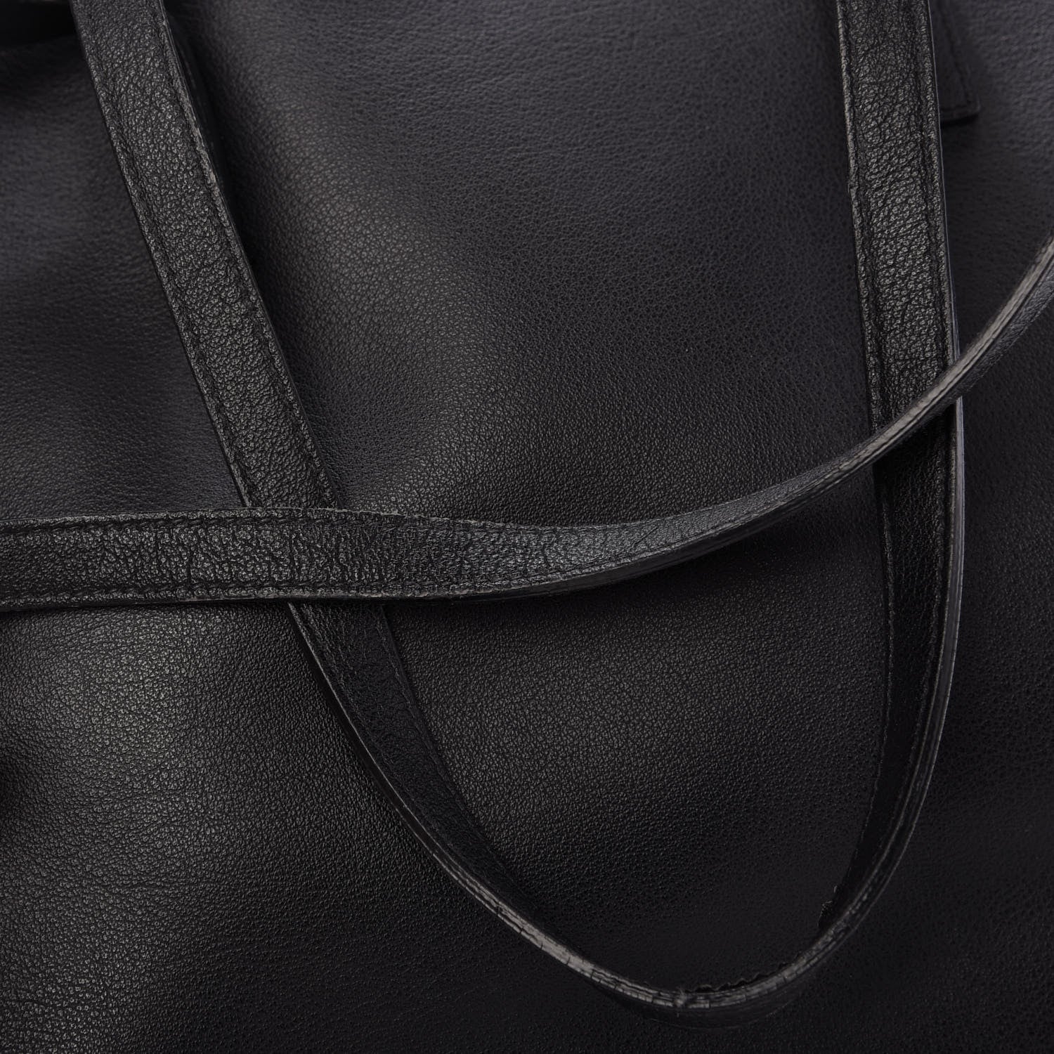 Saint Laurent Calfskin Large Shopping Tote Black 12 of 12