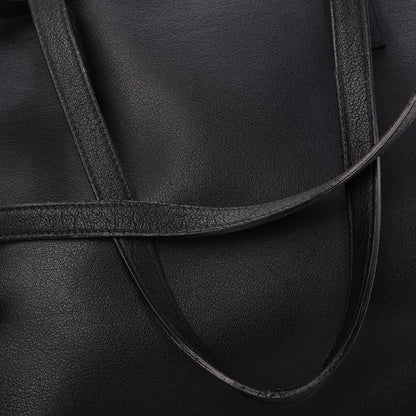 Saint Laurent Calfskin Large Shopping Tote Black 12 of 12