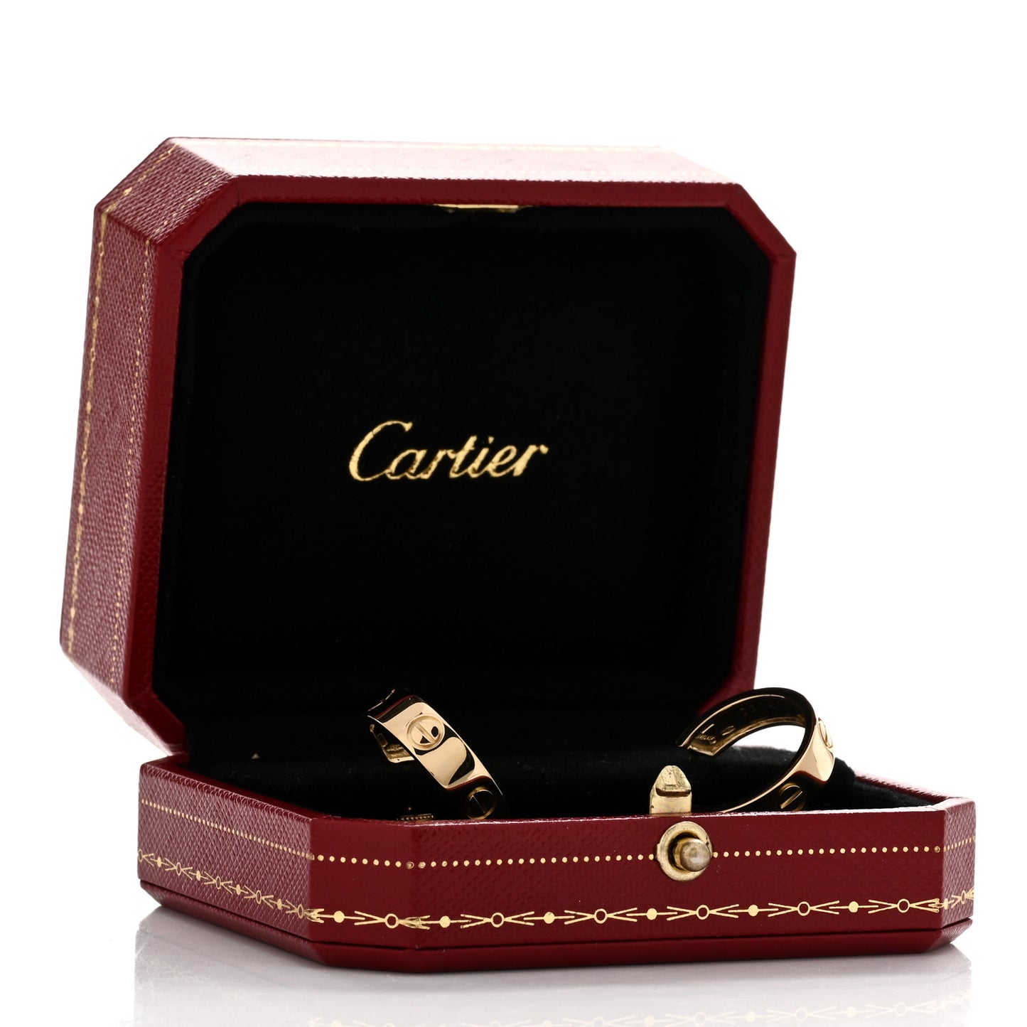 18K Yellow Gold 5.5mm LOVE Hoop Earrings