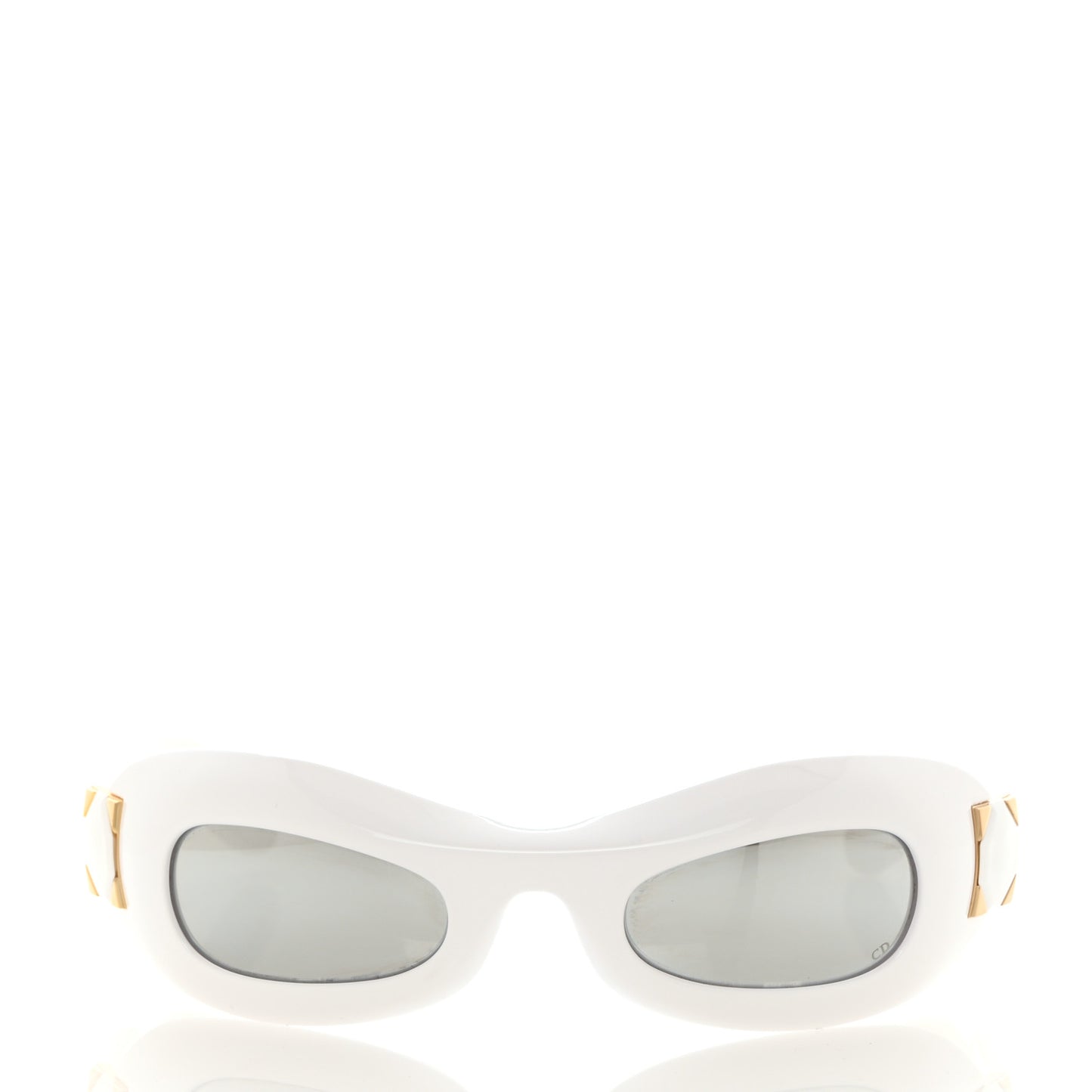 Lady 95.22 Round Sunglasses White