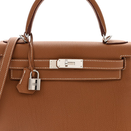 Hermes Togo Kelly Retourne 28 Gold 8 of 12