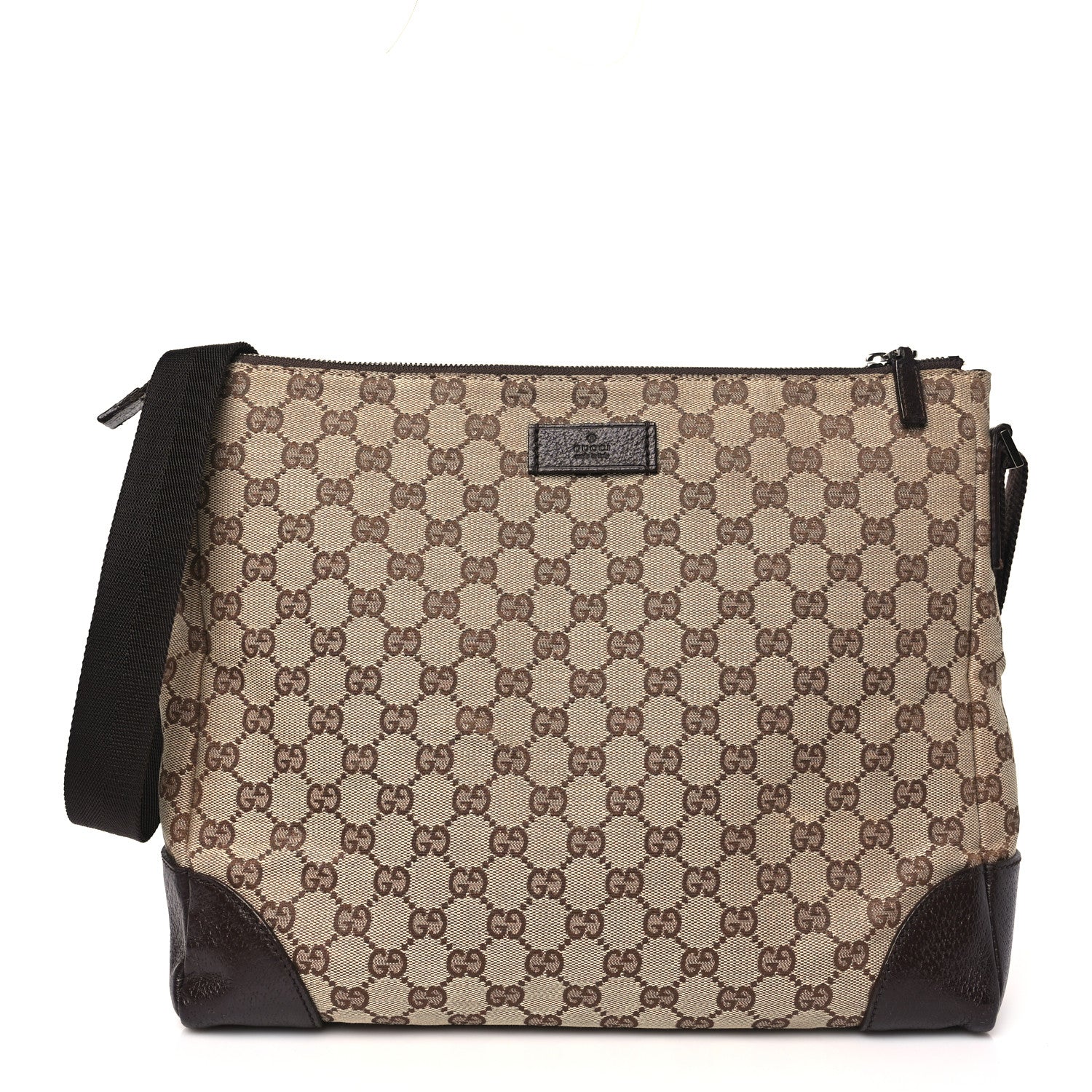 Gucci Monogram Messenger Bag Ebony 1 of 13