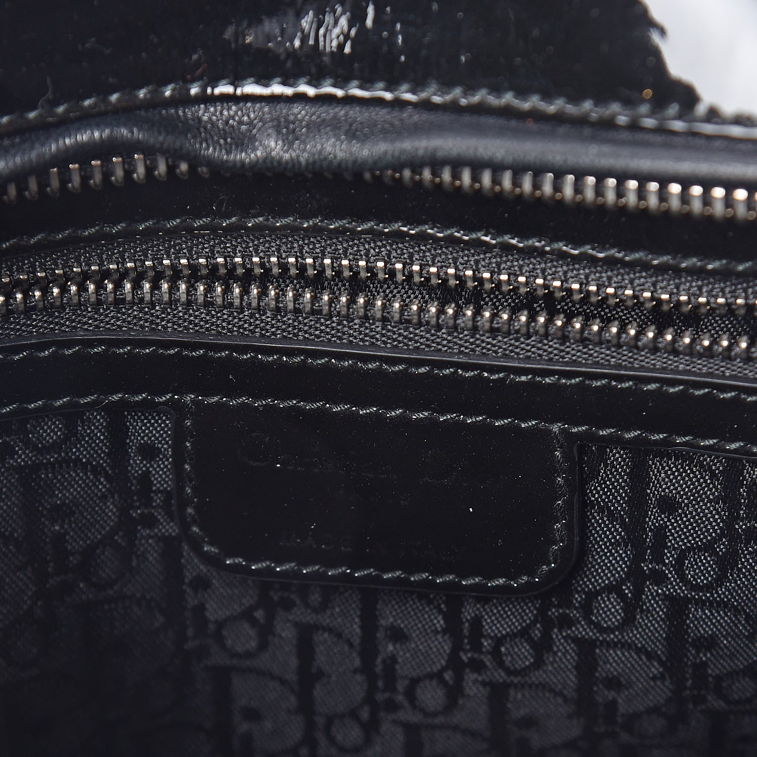 Christian Dior Patent Cannage Large Lady Dior Black 6 of 8