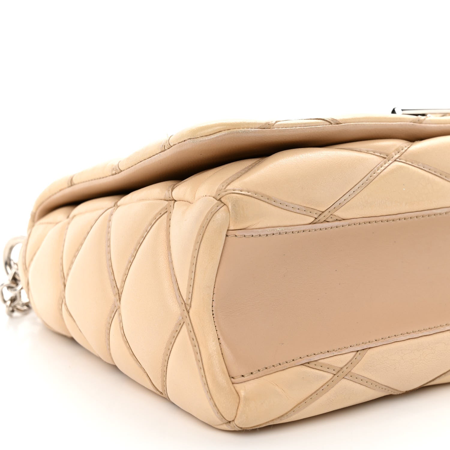 Louis Vuitton Lambskin Malletage GO-14 MM Champagne 8 of 9