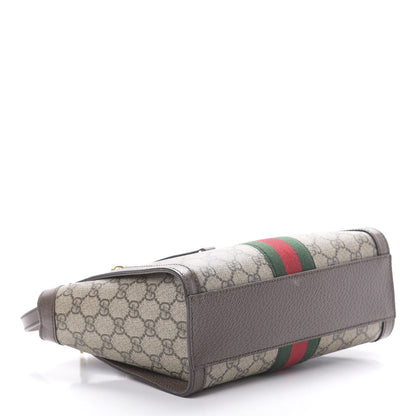 Gucci GG Supreme Monogram Small Ophidia Tote Bag Brown 3 of 11