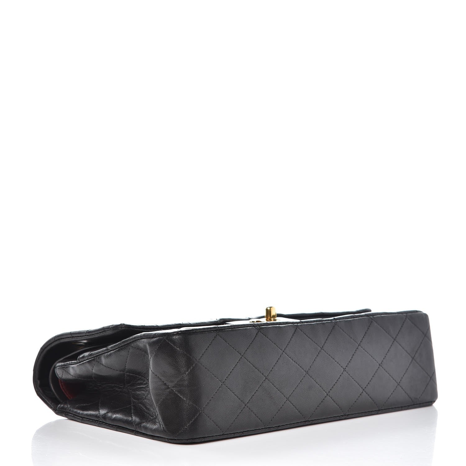 Chanel Lambskin Quilted Medium Double Flap Black 4 of 12