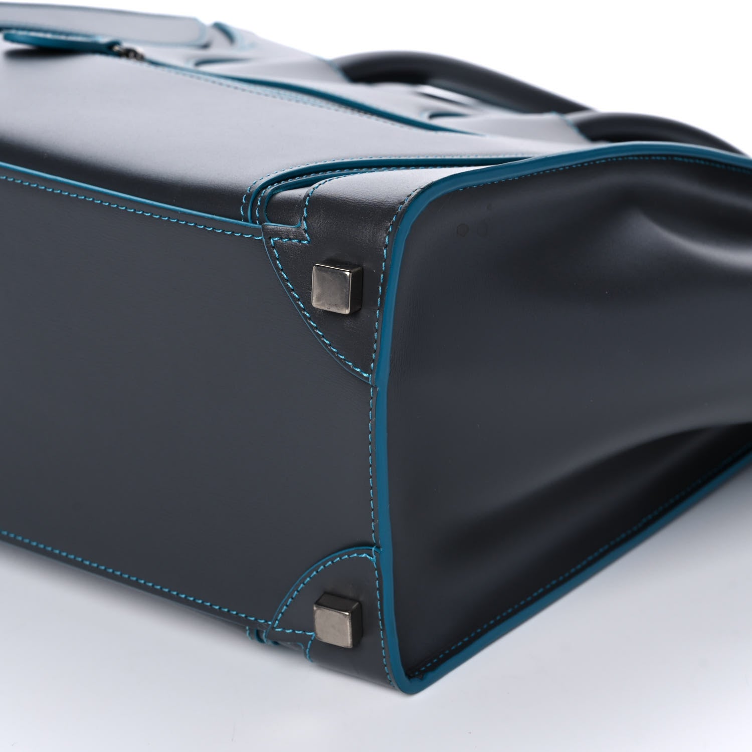 Celine Satin Debossed Calfskin Micro Luggage Anthracite 8 of 8