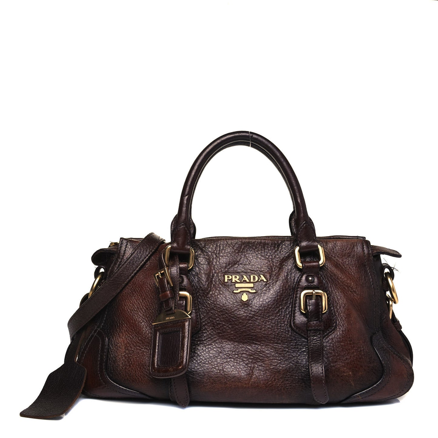 Cervo Antik Dome Satchel Cacao