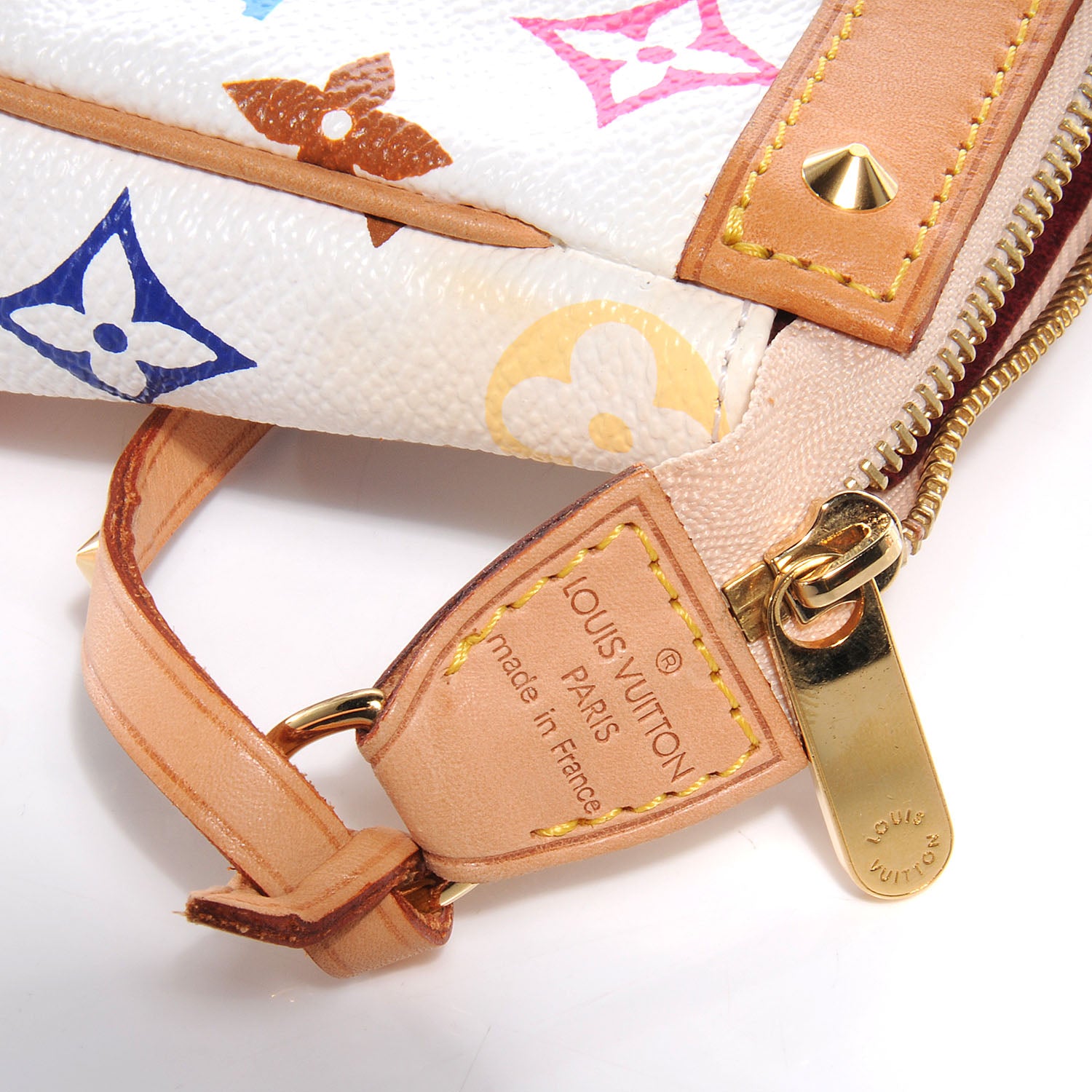 Louis Vuitton Monogram Multicolor Pochette Accessories White 8 of 8