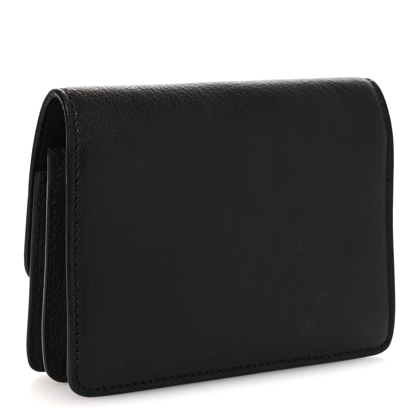 Calfskin Skull Mini Clutch Black