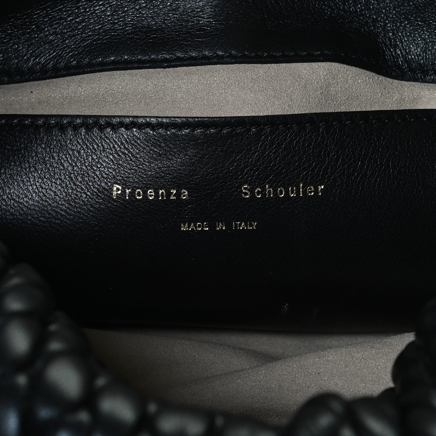 Proenza Schouler Lambskin Quilted Tobo Chain Shoulder Bag Black 6 of 9
