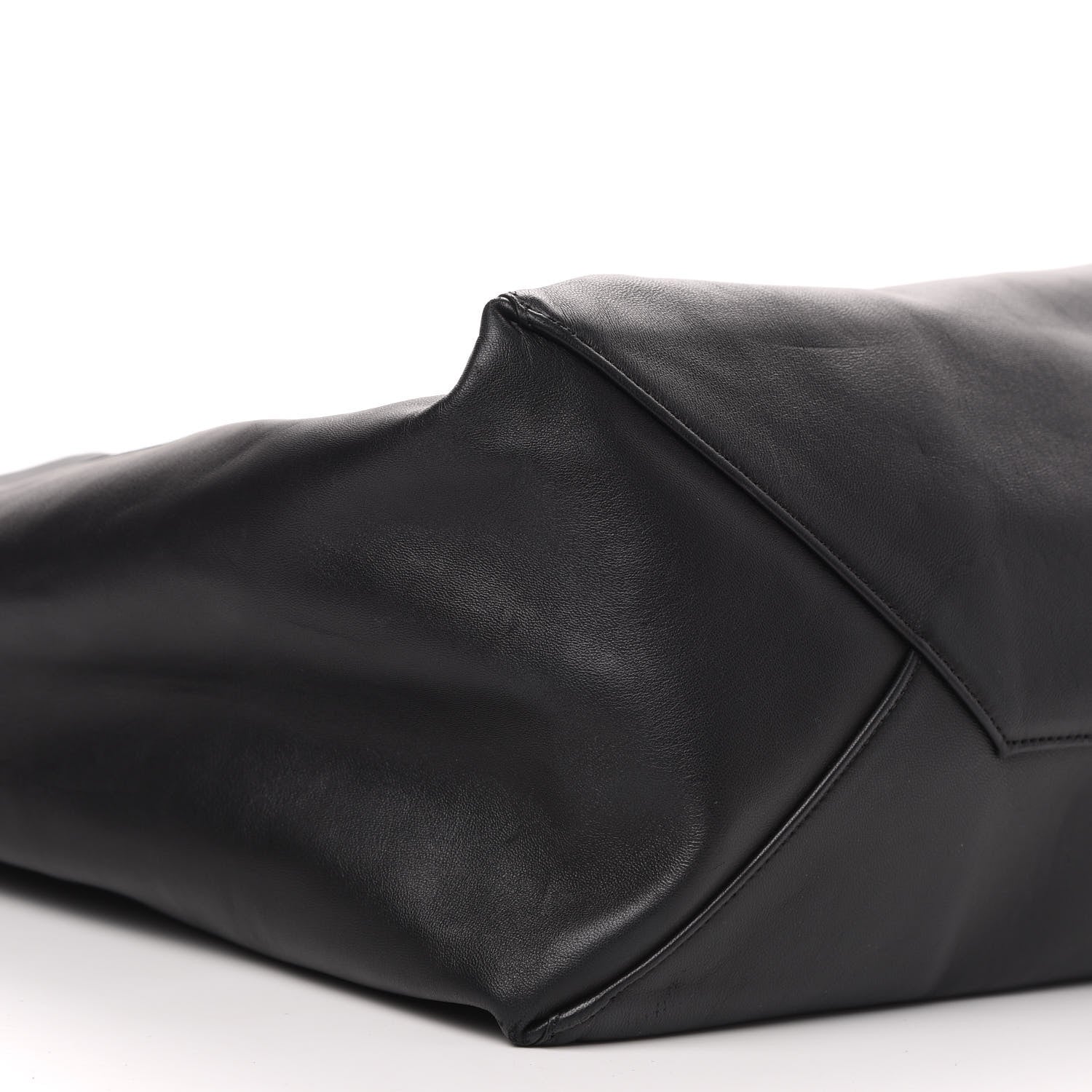 Celine Lambskin Horizontal Cabas Black 8 of 12