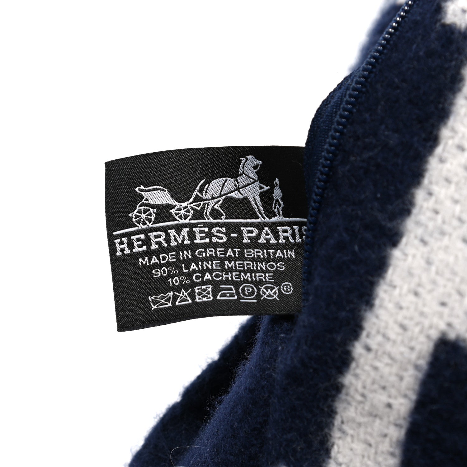 Hermes Wool Cashmere Avalon III Pillow PM Ecru Caban 3 of 3