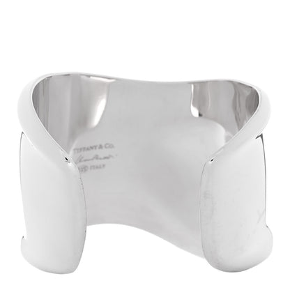 Tiffany Sterling Silver Medium Elsa Peretti Right Wrist Bone Cuff Bracelet 2 of 3