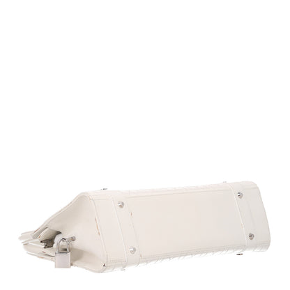 Christian Dior Calfskin Cannage Stitched East West Lady Dior White 3 of 9